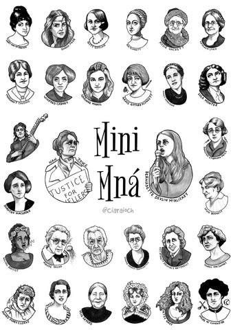Mini Mná Fine Art Print by Ciaraíoch Art