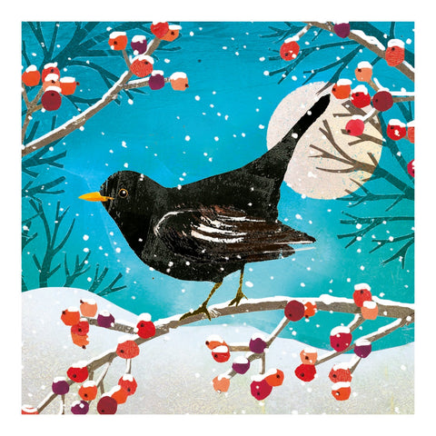 Blackbird Perched - 10 cards