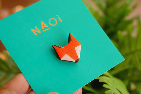Fox Pin Brooch by Naoi