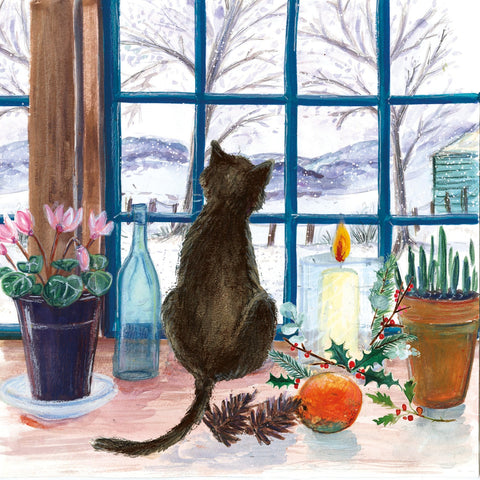 Winter Scene Gazing - 10 cards