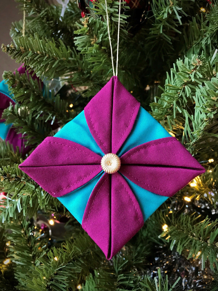 Origami Tree Ornament - Upcycled by Hannah McMahon